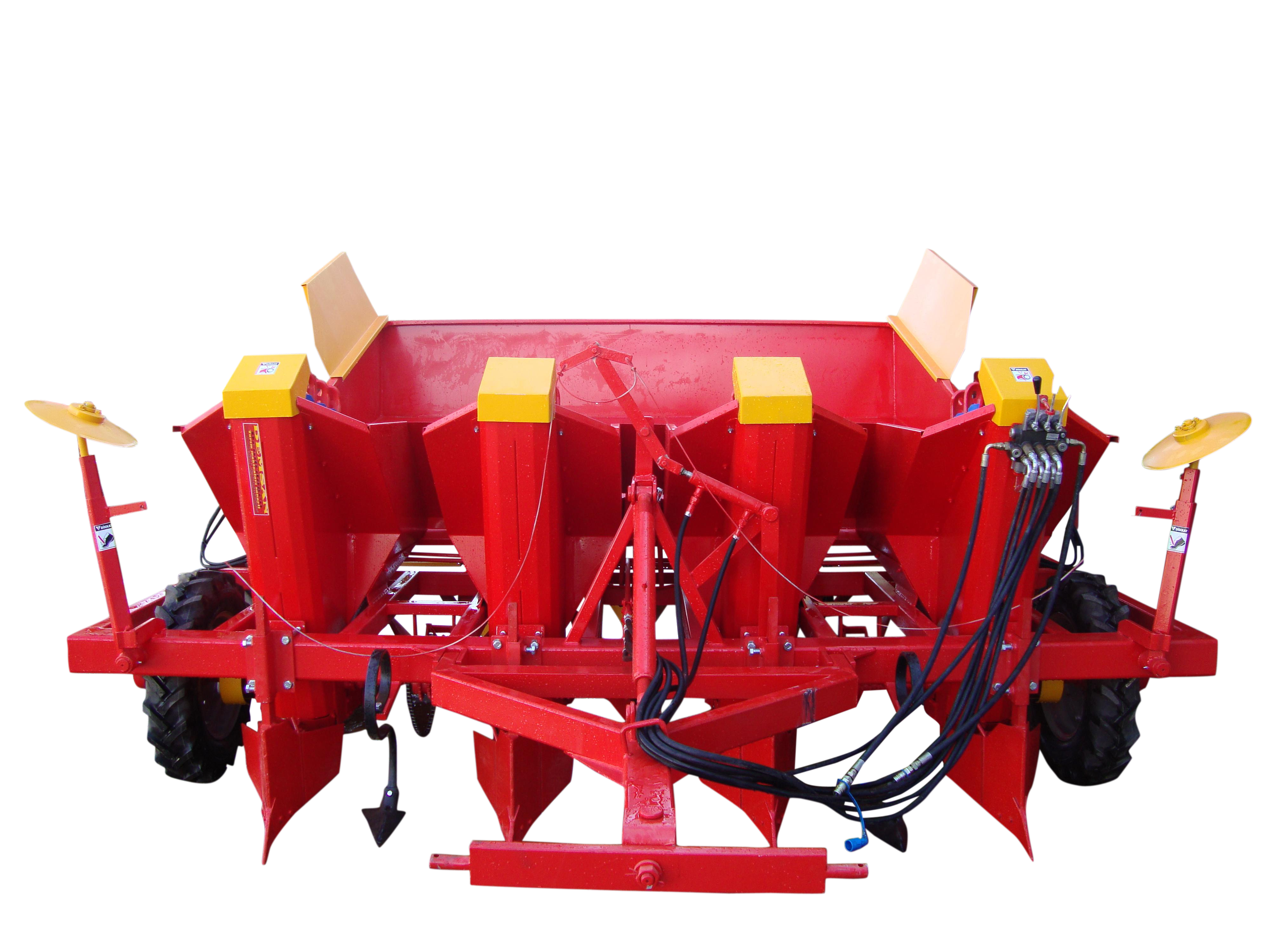 PD4 Süper Otomatik Dört Sıralı Patates Dikim Makinası (Çekili Tip)