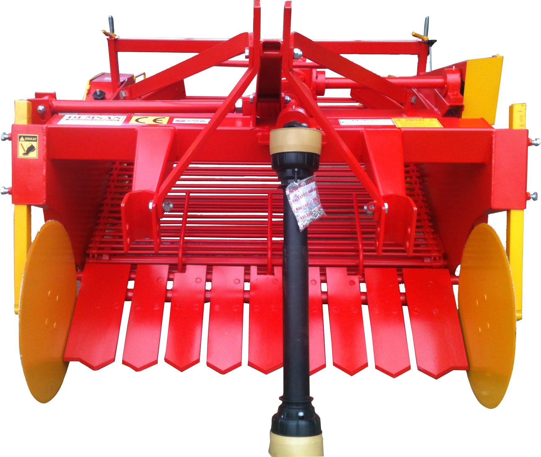 PS2 P Two rows potato harvester machine with complete pallet system