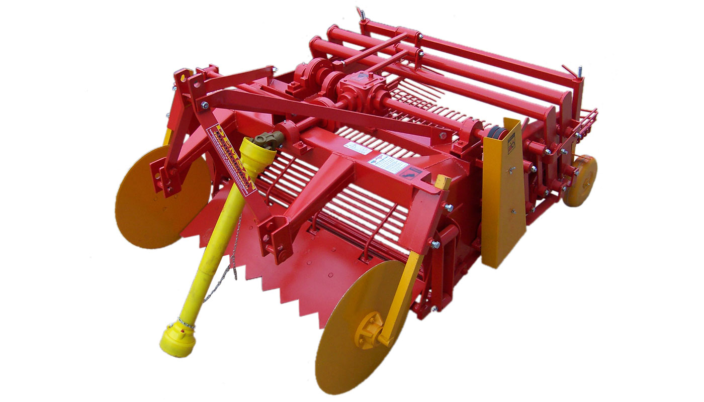 PS2 E Plus - Two Rows Potato Harvester Machine With Pallet And Sieve System